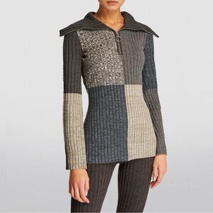 Sandro Moria trucker-neck block-color wool-blend sweater
New without a tag